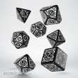 Q-Workshop QWSSSTC01 - Steampunk Clockwork Black & White Dice Set