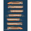 Azar Models T01-OR1A - TGV Sud-Est - orange - analog