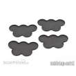 Tabletop-Art TTA501123 - Movement Tray - Flat Bases - 25mm 5s Cloud - Black (4)