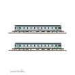 Azar Models V01-CP2 - CORAIL passenger cars x2 - Nouvelle deco livery - 2Cl - SNCF