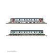 Azar Models V01-CPP1 - CORAIL passenger cars x2 - Nouvelle deco livery - 1st class + 2nd class - SNCF