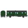 REE Modeles VB-337 - DEV 52 Luggage Van 306 green, black roof, ancient lantern, 3 headlights, South-East SNCF Ep.III