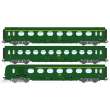 REE Modeles VB-474 - Set of 3 ETAT Cars A8, B10 and A6d, green 301, SNCF Period IV