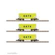 Azar Models W03-GAP - Sliding tarp car - GATX - Z scale - x3