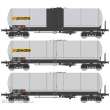 REE Modeles WB-594 - SET of 3 Long ANF Tank wagons, bogie Y 23M Ep.V-VI SIMOTRA