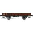 REE Modeles WB-609 - OCEM 29 FLAT Wagon Brown SNCF Nhow 103645 Braked, Plain wheels Era III B