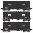 REE Modeles WB-662 - SET of 3 FAUVET-GIREL Tank wagon, bogie Y 23 “MOBIL”, Era III