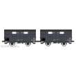 REE Modeles WB-687 - SET of 2 CLOSED Wagons OCEM 19, N°KKw 320565 and N°KKw 320294, spoked wheels, opened closed, AL Era II