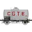 REE Modeles WB-717 - Tank Wagon C.G.T.E. Alu, black frame, SNCF Era III