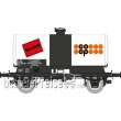 REE Modeles WB-719 - Tank Wagon with brake platform COOP, White, black frame, SNCF Era IV