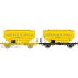 REE Modeles WB-732 - Set of 2 Grain wagons « GRANDS MOULINS DE COUTRAS », yellow, Era IV