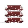 REE Modeles WB-749 - SET of 3 STONE HOPPER Wagon T1 Uas SNCF Era III-IV