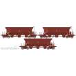 REE Modeles WB-806 - Set of 3 STONE Hopper F70 Uas « INFRA V » SNCF Era VI