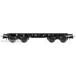 REE Modeles WBA-019 - Flat Wagon for heavy loads 4 axles Black with German bogie, SSyw 18444, Era III A