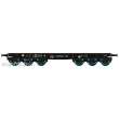 REE Modeles WBA-027 - Flat Wagon for heavy loads 6 Axles SSym46, Black, 6 axles, 99515, Era III A