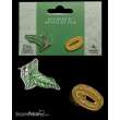 Weta Workshop WETA862402865 - Herr der Ringe Ansteck-Pin Doppelpack Elfen Leaf & One Ring