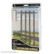 Woodland Scenics WUS2280 - O Wired Poles Single Crossbar