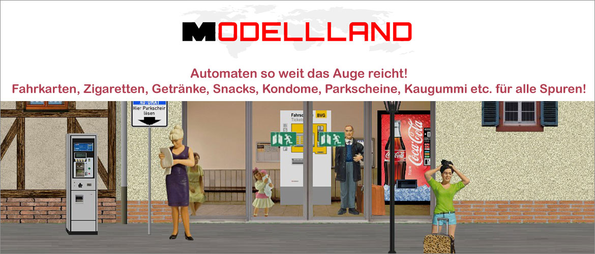 Modellland Automaten und Plakate